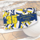 Veel volleyballen team spirit geschenken blauw gou handdoek