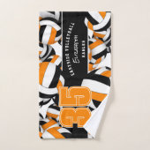 Veel volleyballen team spirit geschenken zwart sin handdoek (Handdoek)