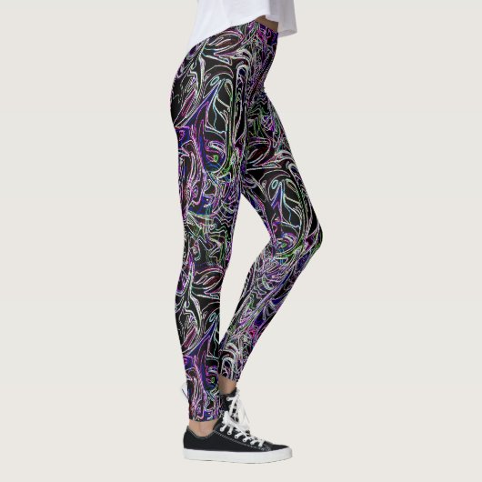 Veel vreemde gezichten... leggings (Rechts)