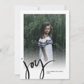 Veel vreugde vakantiefoto Kerstmis Bloemen Botanic Feestdagenkaart (Voorkant)