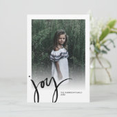 Veel vreugde vakantiefoto Kerstmis Bloemen Botanic Feestdagenkaart (Staand voorkant)