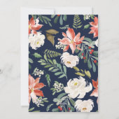 Veel vreugde vakantiefoto Kerstmis Bloemen Botanic Feestdagenkaart (Achterkant)