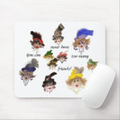 Veel vrienden hebben nooit te veel Mousepad. Muismat (Met muis)
