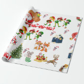 Veel vrienden van de kerstman cadeaupapier (Uitgerold)