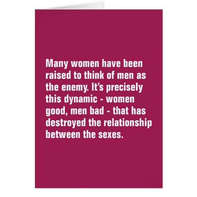 Veel vrouwen zijn opgevoed om te denken aan Mannen (Voorkant)