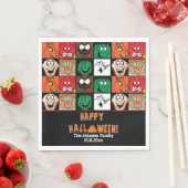 Veel vun Scary Halloween Faces Servet (Insitu)