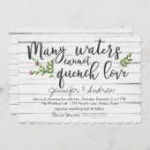 Veel wateren kunnen niet blussen liefde bruids kaart (Voorkant / Achterkant)