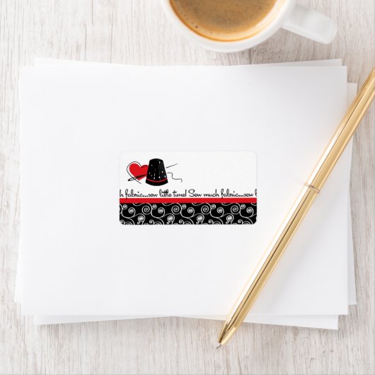 Veel weefsel naaien etiket (Insitu)