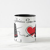 Veel weefsel naaien mok (Midden)