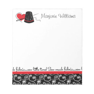 Veel weefsel naaien notitieblok