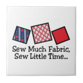 Veel weefsel naaien tegeltje (Voorkant)