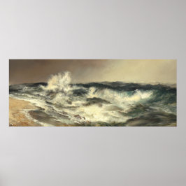 Veel weerzinwekkende Zee - Thomas Moran Fine Art P Poster