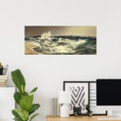 Veel weerzinwekkende Zee - Thomas Moran Fine Art P Poster (Thuiskantoor)