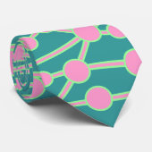 Veel wegen II Roze en Groen op de groene weg 33999 Stropdas (Opgerold)