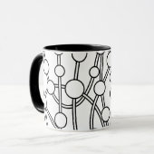 Veel wegen II zwart met wit Mok (Voorkant links)