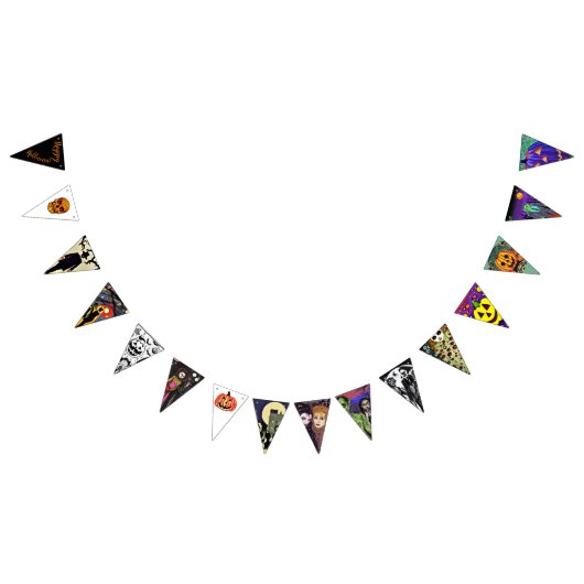 Veel wezens voor Halloween Vlaggetjes (Alle)