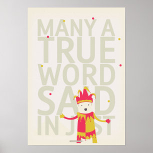 Veel woorden in Jest Poster