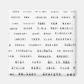 Veel woorden op blokjes magneet (Voorkant)