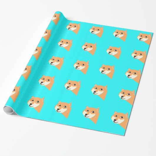 Veel Wow Shiba Inu Cadeaupapier (Uitgerold)
