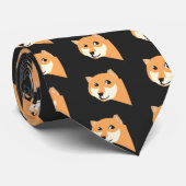 Veel Wow Shiba Inu - Donker Stropdas (Opgerold)