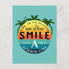 Veel zomertijd briefkaart