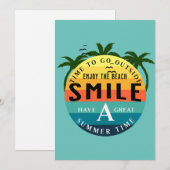 Veel zomertijd feestdagenkaart (Voorkant / Achterkant)