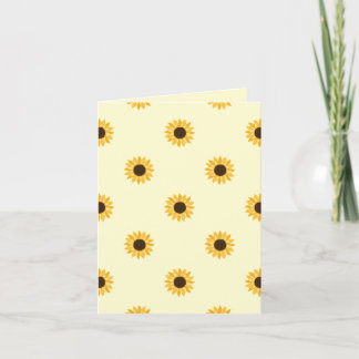Veel zonnebloemen kaart