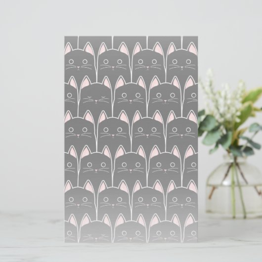 Veel zwarte katten briefpapier (Staand voorkant)