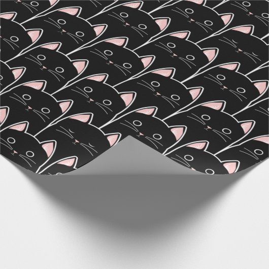 Veel zwarte katten cadeaupapier (Hoek)