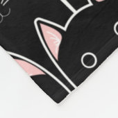 Veel zwarte katten fleece deken (Hoek)