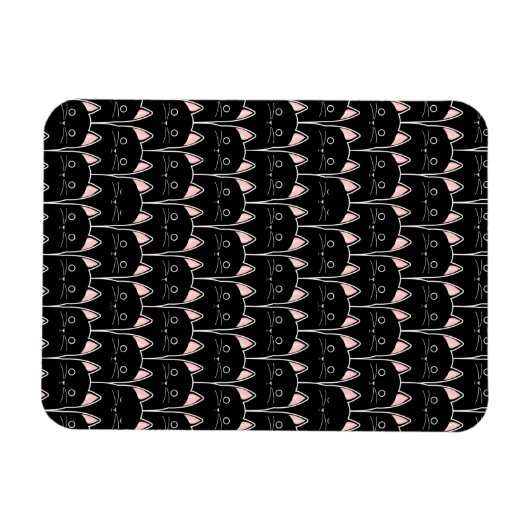 Veel zwarte katten magneet (Horizontaal)