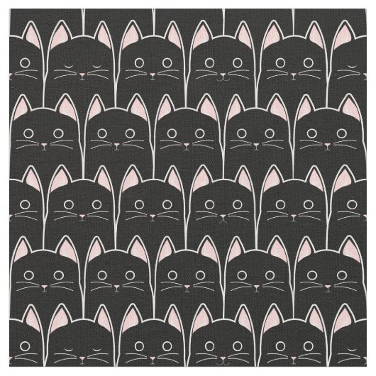 Veel zwarte katten stof (Close Up)