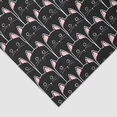 Veel zwarte katten tissuepapier (Detail)