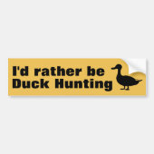 Veeleer de Duck Hunting Bumpersticker (Voorkant)