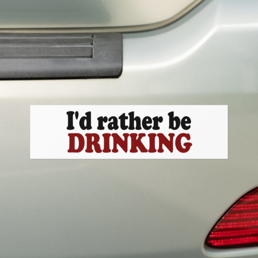 Veeleer Drink Bumpersticker (Op auto)