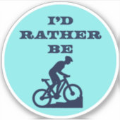 Veeleer een mountainbiking sticker (Voorkant)