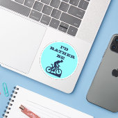 Veeleer een mountainbiking sticker (Laptop met iPhone)