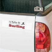 Veeleer surfen bumpersticker (Op Truck)