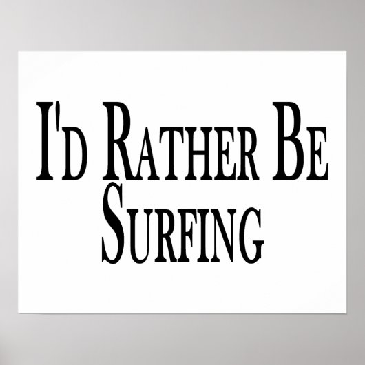 Veeleer surfen poster (Voorkant)
