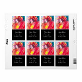 VEELEI MASKERADE FEITEN - MASKIN IN ROOD ETIKET (Full Sheet)