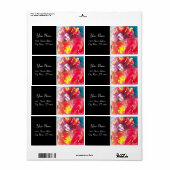 VEELEI MASKERADE FEITEN - MASKIN IN ROOD ETIKET (Full Sheet)