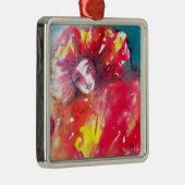 VEELEI MASKERADE FEITEN - MASKIN IN ROOD METALEN ORNAMENT (Rechts)