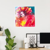 VEELEI MASKERADE FEITEN - MASKIN IN ROOD POSTER (Thuiskantoor)