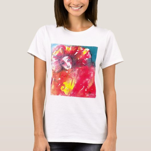 VEELEI MASKERADE FEITEN - MASKIN IN ROOD T-SHIRT (Voorkant)