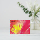 VEELEI MASKERADE FEITEN - MASKIN IN ROOD VISITEKAARTJE (Staand voorkant)