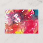 VEELEI MASKERADE FEITEN - MASKIN IN ROOD VISITEKAARTJE (Achterkant)