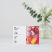 VEELEI MASKERADE FEITEN - MASKIN IN ROOD VISITEKAARTJE (Staand voorkant)