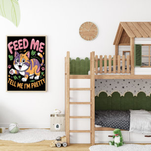 Veeleisende Diva Feline Poster