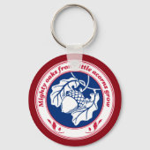 Veeleisende oaks van kleine zuren groeien op diep sleutelhanger (Voorkant)