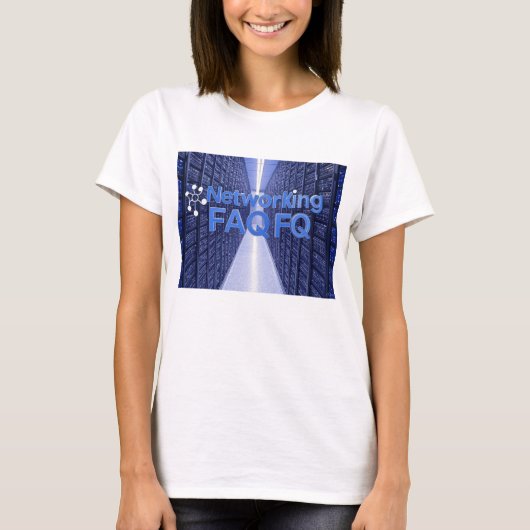 Veelgestelde vragen over netwerken t-shirt (Voorkant)